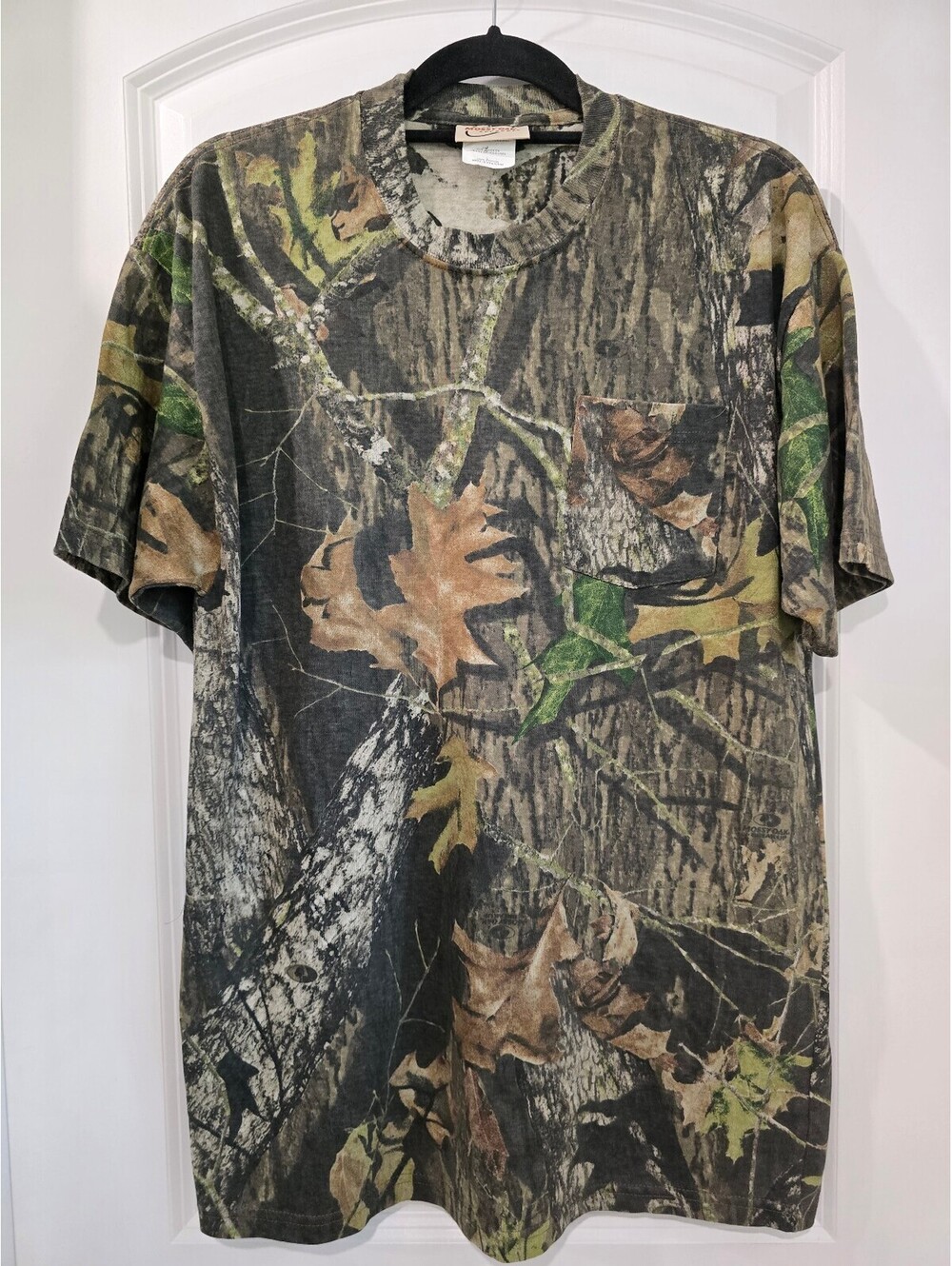 Mossy Oak Camo T-Shirt 100% Cotton Made in Honduras, Outdoor Hunting Tee NWOT